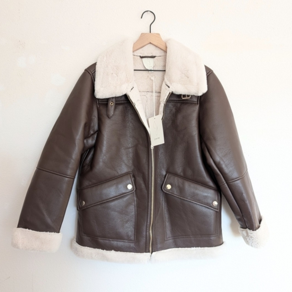Joie Cream Shearling Jacket